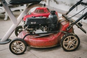 Old lawn mower picture